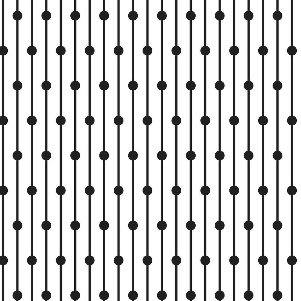 abstrakt schwarz Vertikale Linie und Punkt Muster. vektor