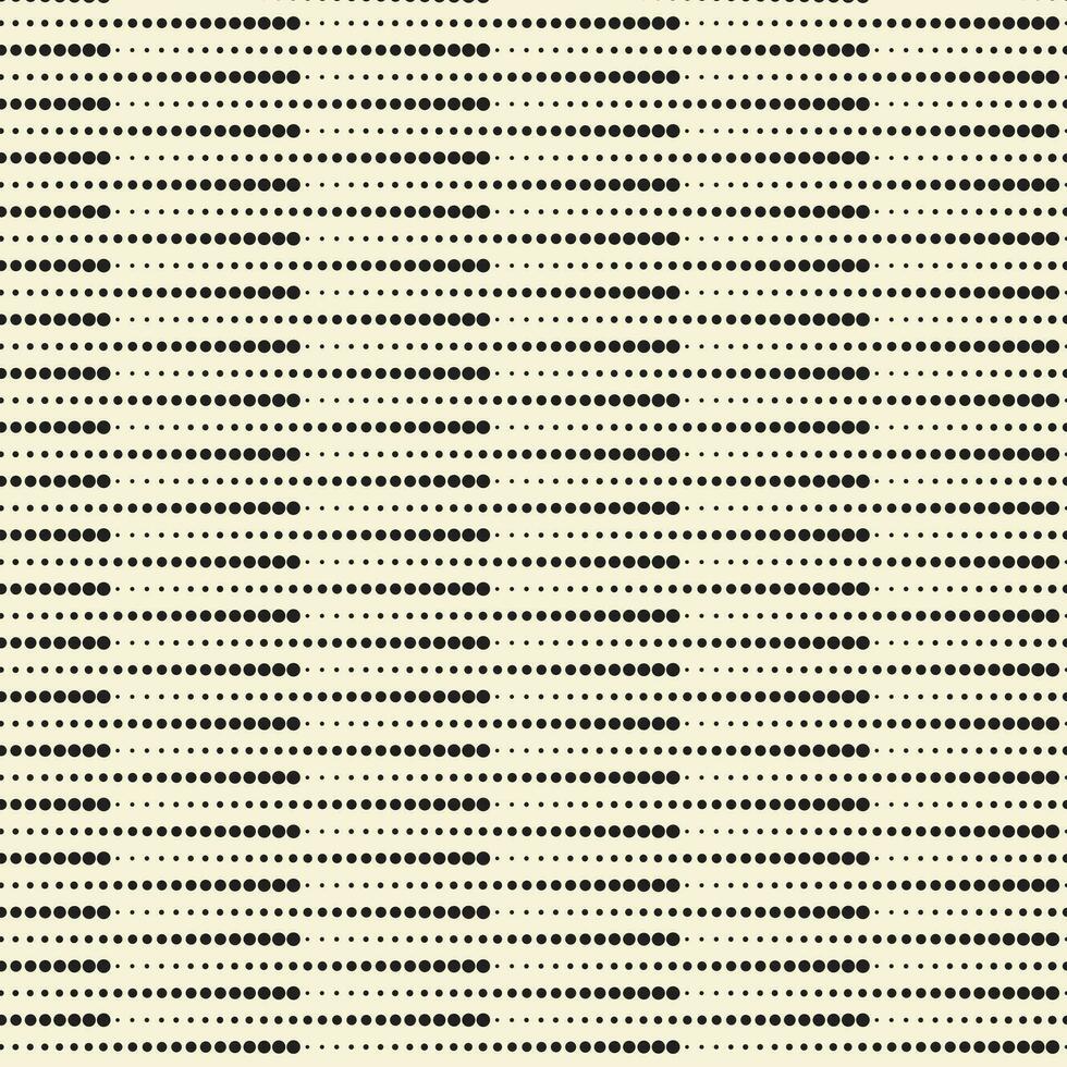 abstrakt svartvit geometrisk svart små till stor horisontell halvton punkt mönster. vektor