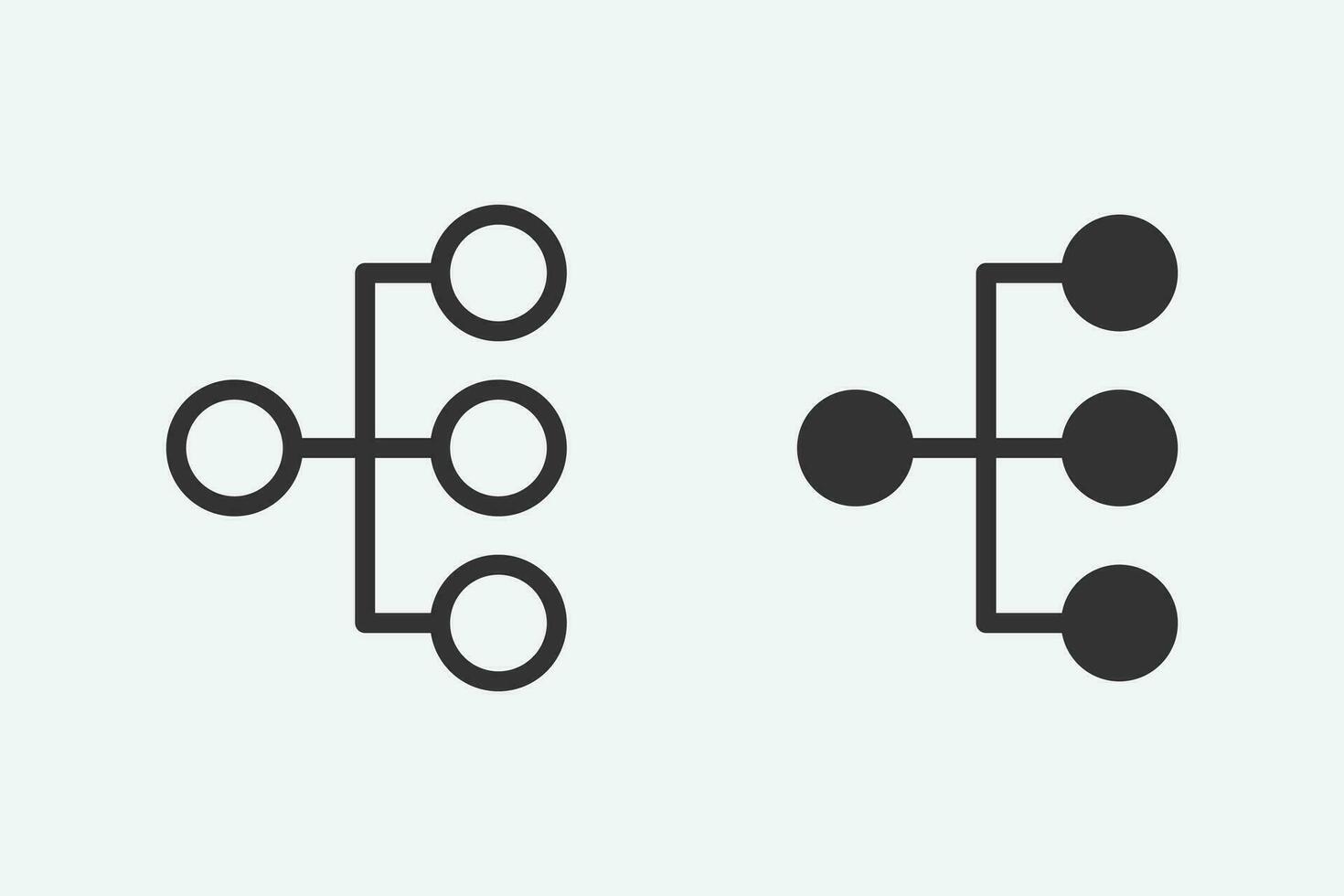 Vektor Illustration von Diagramm Symbol auf grau Hintergrund