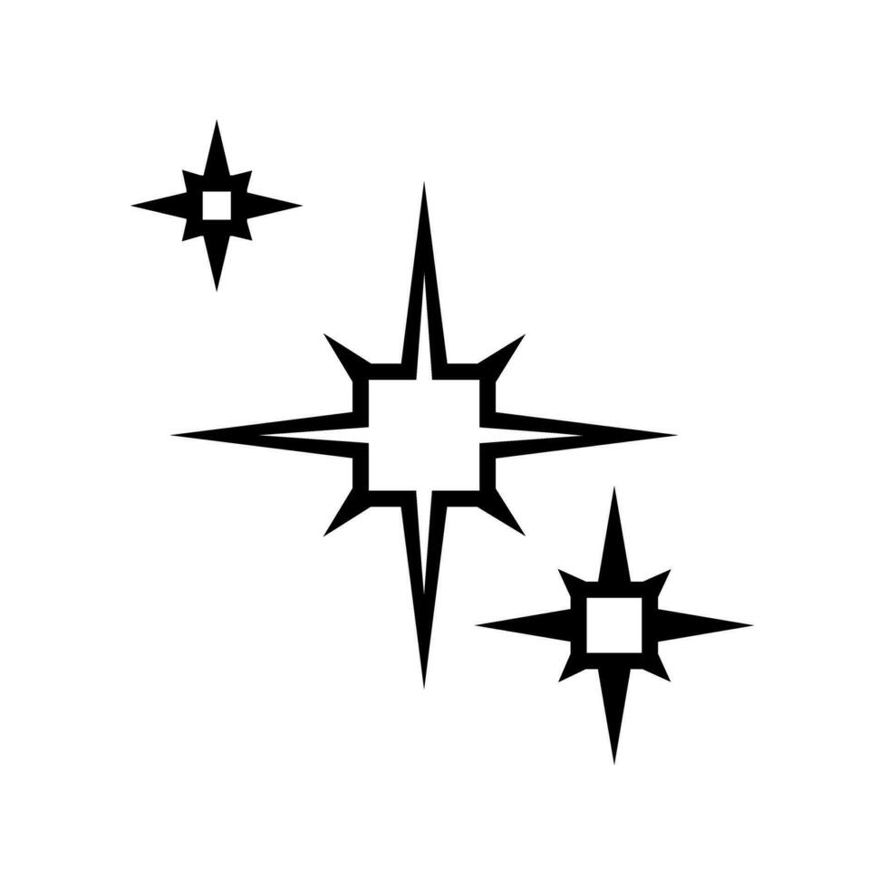 funkelt Symbol Vektor. funkeln Sterne Illustration unterzeichnen. leuchtenden platzen Symbol. Star Logo. vektor