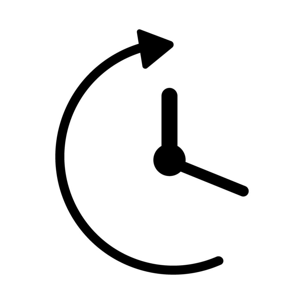 Uhr Countdown Symbol im eben Stil. Zeit Chronometer Vektor Illustration auf Weiß isoliert Hintergrund. Uhr Geschäft Konzept.