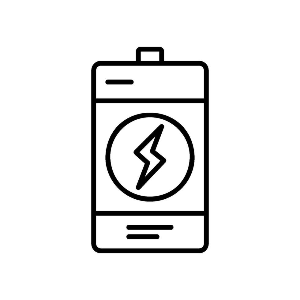 Batterie Symbol zum elektrisch Leistung vektor