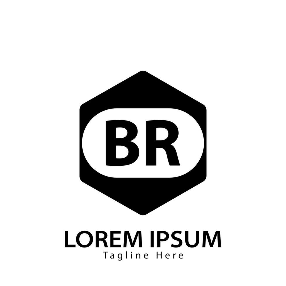 Brief br Logo. b r. br Logo Design Vektor Illustration zum kreativ Unternehmen, Geschäft, Industrie