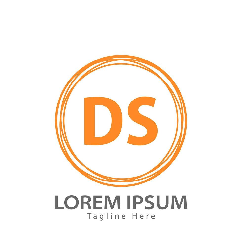 brev ds logotyp. d s. ds logotyp design vektor illustration för kreativ företag, företag, industri. proffs vektor