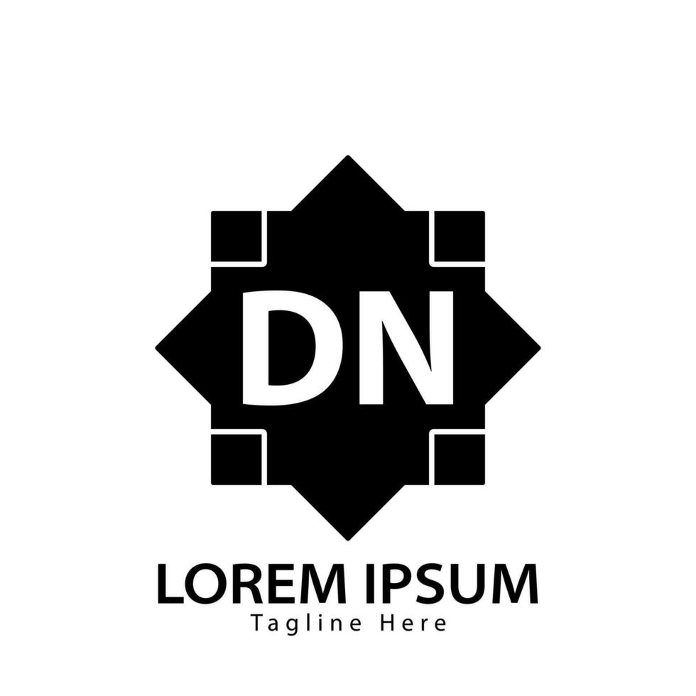 Brief dn Logo. d N. dn Logo Design Vektor Illustration zum kreativ Unternehmen, Geschäft, Industrie. Profi Vektor