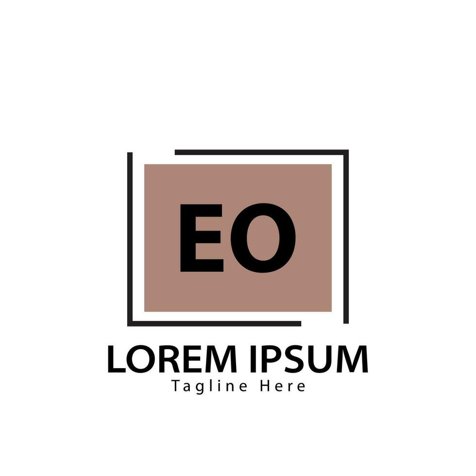 brev eo logotyp. e o. eo logotyp design vektor illustration för kreativ företag, företag, industri. proffs vektor