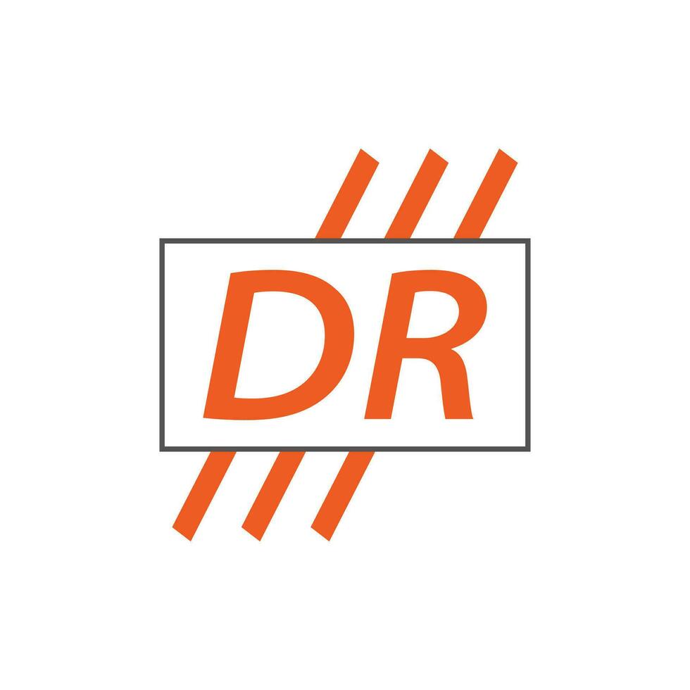 brev dr logotyp. d r. dr logotyp design vektor illustration för kreativ företag, företag, industri. proffs vektor