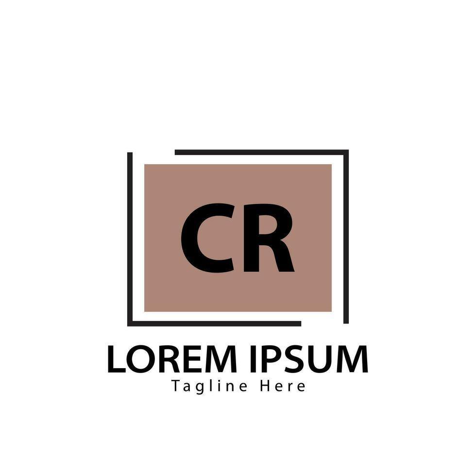 brev cr logotyp. c r. cr logotyp design vektor illustration för kreativ företag, företag, industri. proffs vektor