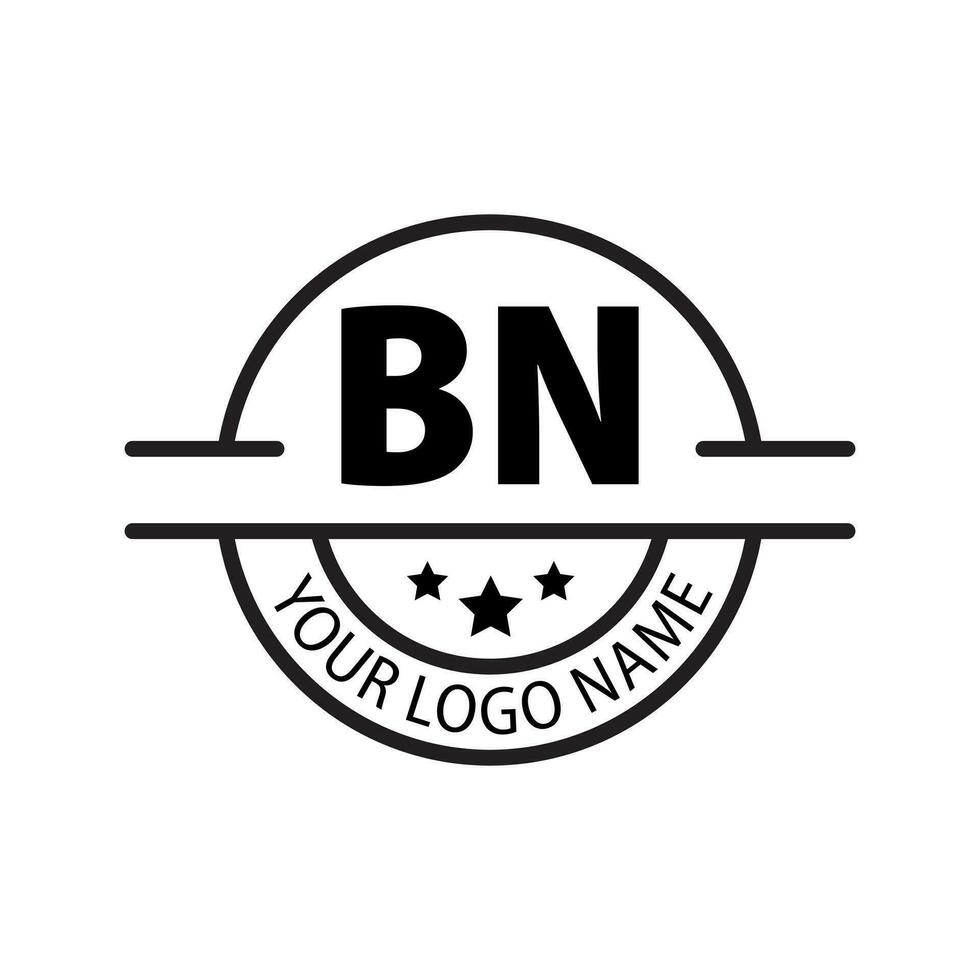 Brief bn Logo. b N. bn Logo Design Vektor Illustration zum kreativ Unternehmen, Geschäft, Industrie