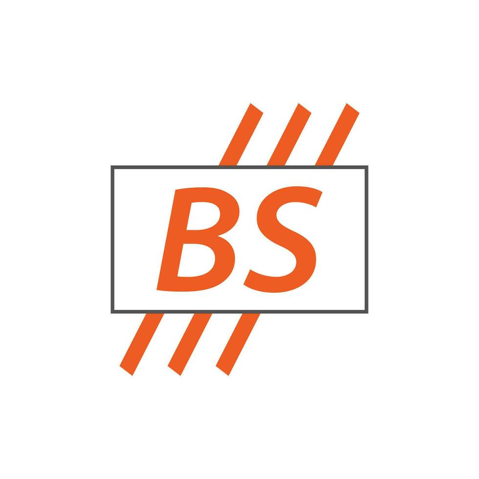 Brief bs Logo. b s. bs Logo Design Vektor Illustration zum kreativ Unternehmen, Geschäft, Industrie