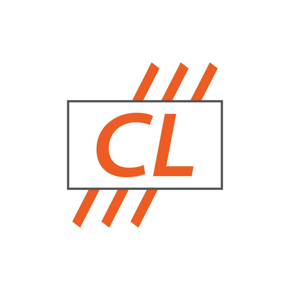 brev cl logotyp. c l. cl logotyp design vektor illustration för kreativ företag, företag, industri. proffs vektor
