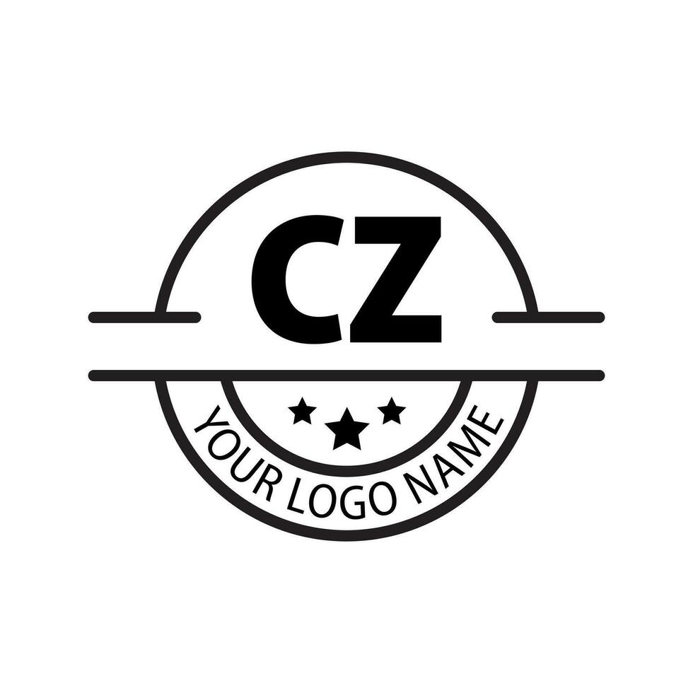 Brief cz Logo. c z. cz Logo Design Vektor Illustration zum kreativ Unternehmen, Geschäft, Industrie. Profi Vektor