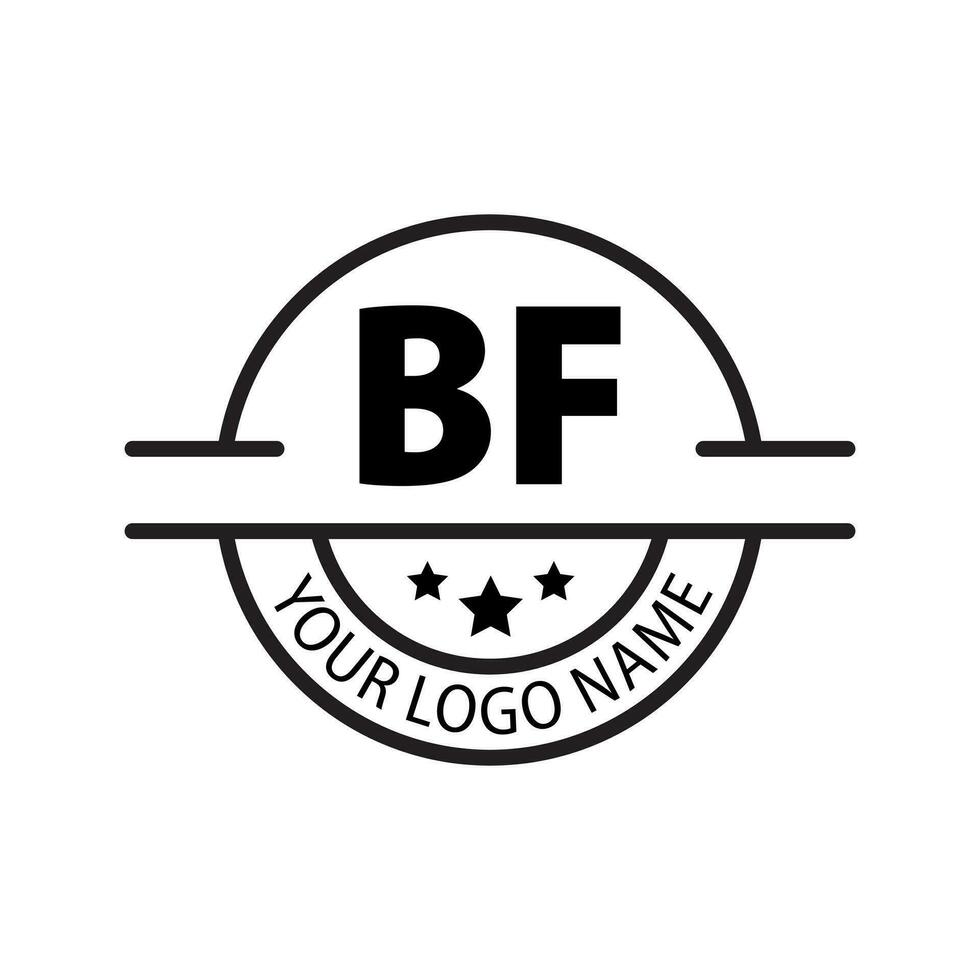 brev bf logotyp. b f. bf logotyp design vektor illustration för kreativ företag, företag, industri. proffs vektor