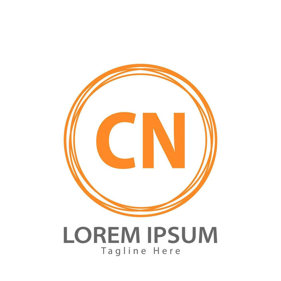 brev cn logotyp. c n. cn logotyp design vektor illustration för kreativ företag, företag, industri. proffs vektor