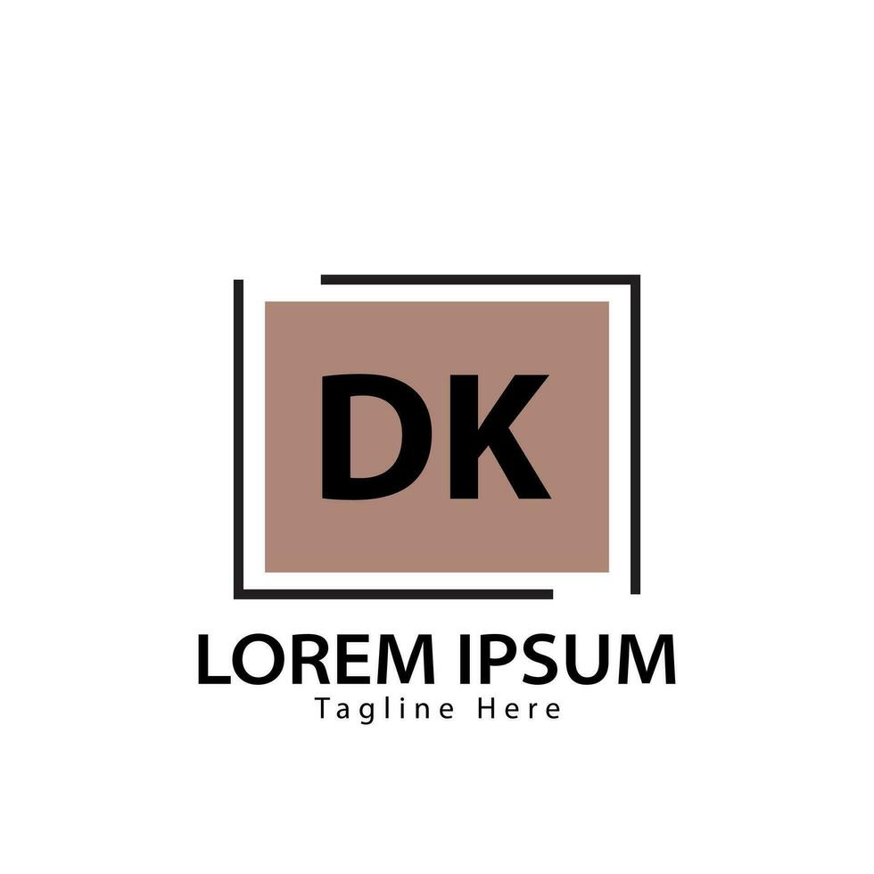 Brief dk Logo. d k. dk Logo Design Vektor Illustration zum kreativ Unternehmen, Geschäft, Industrie. Profi Vektor