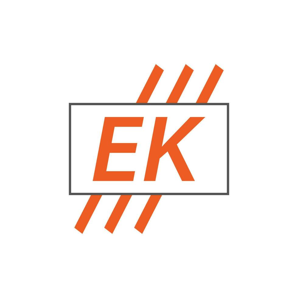 brev ek logotyp. e k. ek logotyp design vektor illustration för kreativ företag, företag, industri. proffs vektor