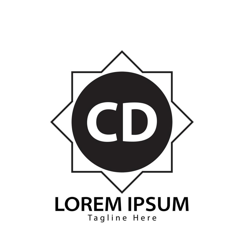 brev CD logotyp. c d. CD logotyp design vektor illustration för kreativ företag, företag, industri. proffs vektor