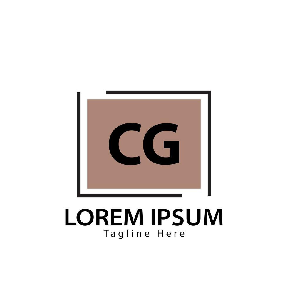 brev cg logotyp. c g. cg logotyp design vektor illustration för kreativ företag, företag, industri. proffs vektor