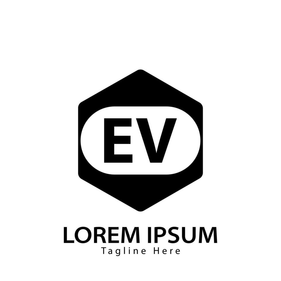 Brief ev Logo. e v. ev Logo Design Vektor Illustration zum kreativ Unternehmen, Geschäft, Industrie. Profi Vektor