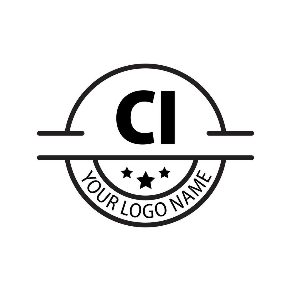 Brief ci Logo. c ich. ci Logo Design Vektor Illustration zum kreativ Unternehmen, Geschäft, Industrie. Profi Vektor