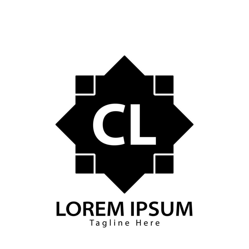 Brief cl Logo. c l. cl Logo Design Vektor Illustration zum kreativ Unternehmen, Geschäft, Industrie. Profi Vektor