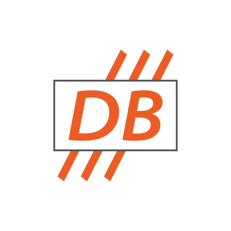 Brief db Logo. d b. db Logo Design Vektor Illustration zum kreativ Unternehmen, Geschäft, Industrie. Profi Vektor