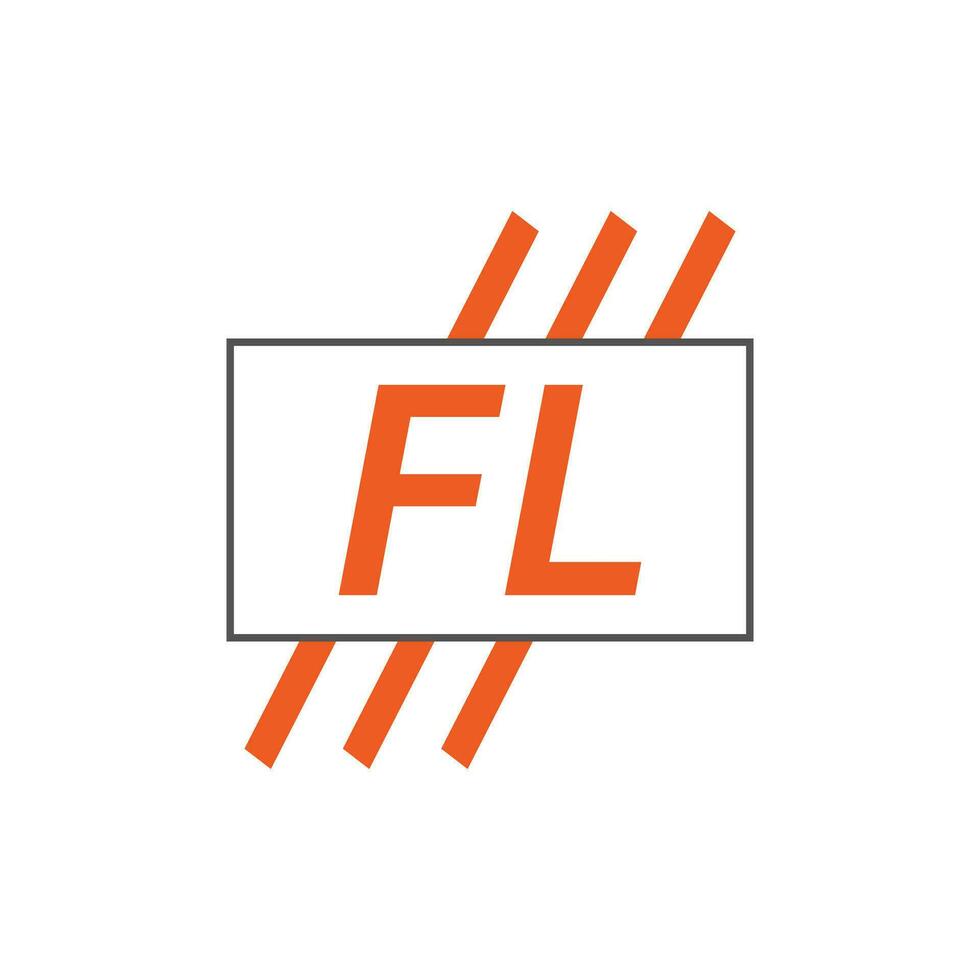 brev fl logotyp. f l. fl logotyp design vektor illustration för kreativ företag, företag, industri. proffs vektor
