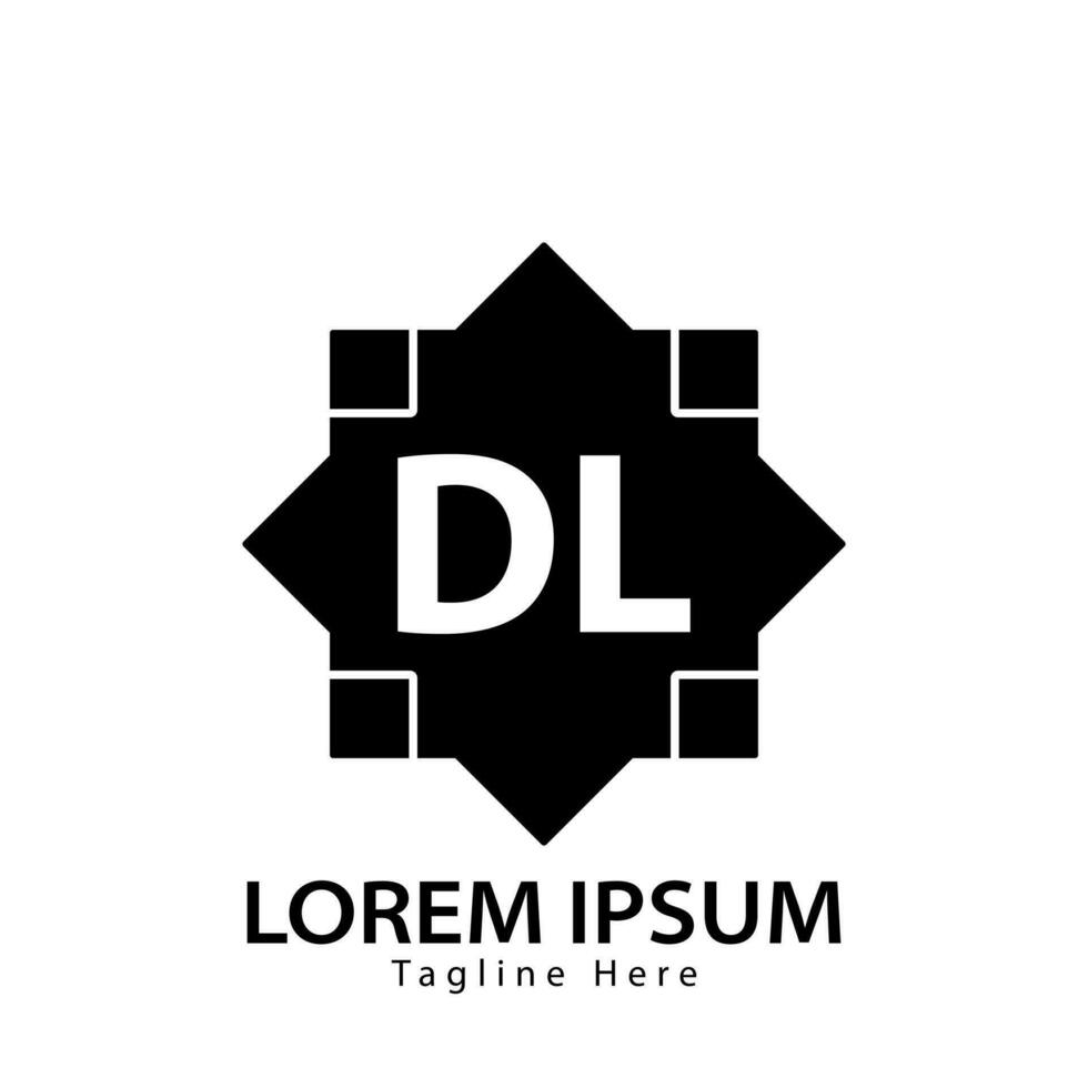 brev dl logotyp. d l. dl logotyp design vektor illustration för kreativ företag, företag, industri. proffs vektor