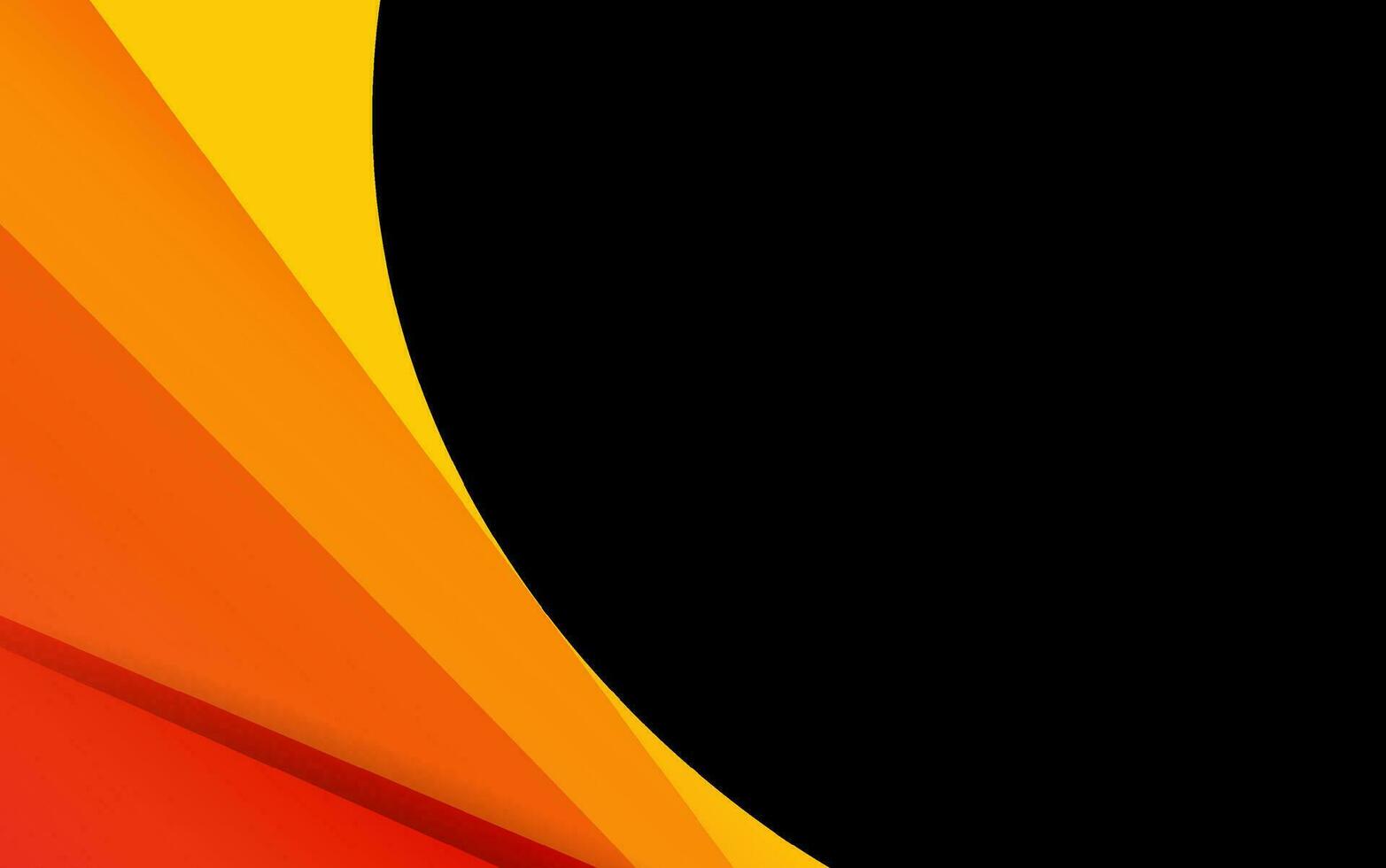 Orange abstrak gebogen Linie Hintergrund Banner Design vektor