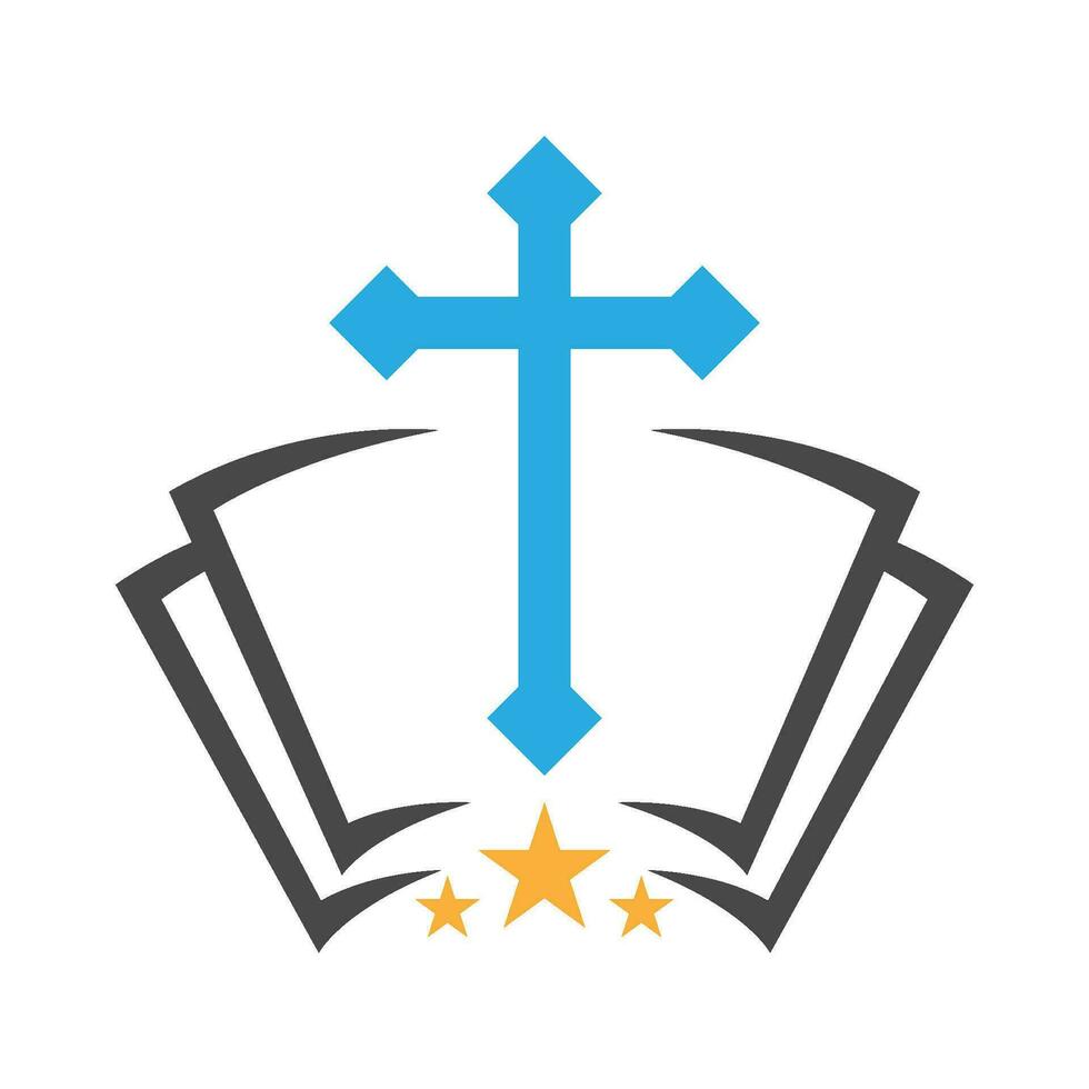 Kirche Symbol Logo Design vektor