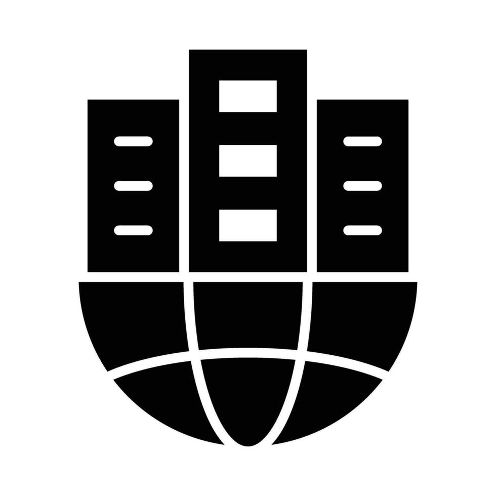 Gebäude Vektor Glyphe Symbol zum persönlich und kommerziell verwenden.