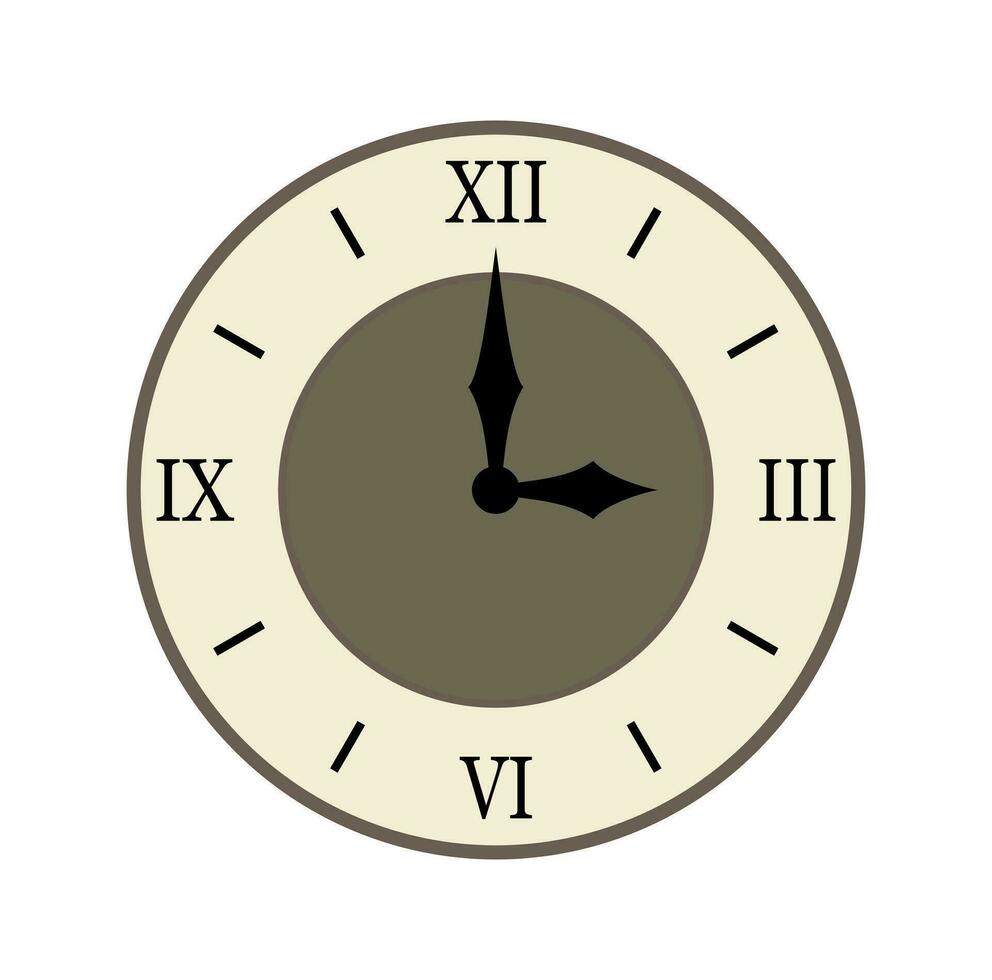 klassisch Uhr Design Illustration vektor