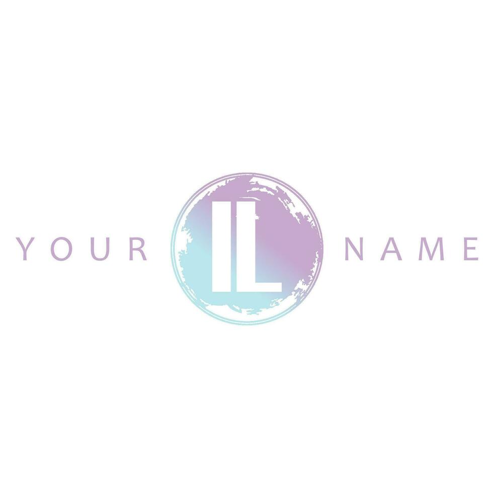 il Initiale Logo Aquarell Vektor Design