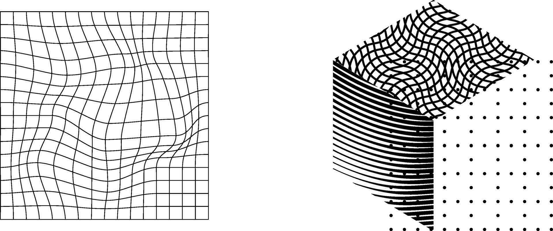 svart och vitt abstrakt vektor