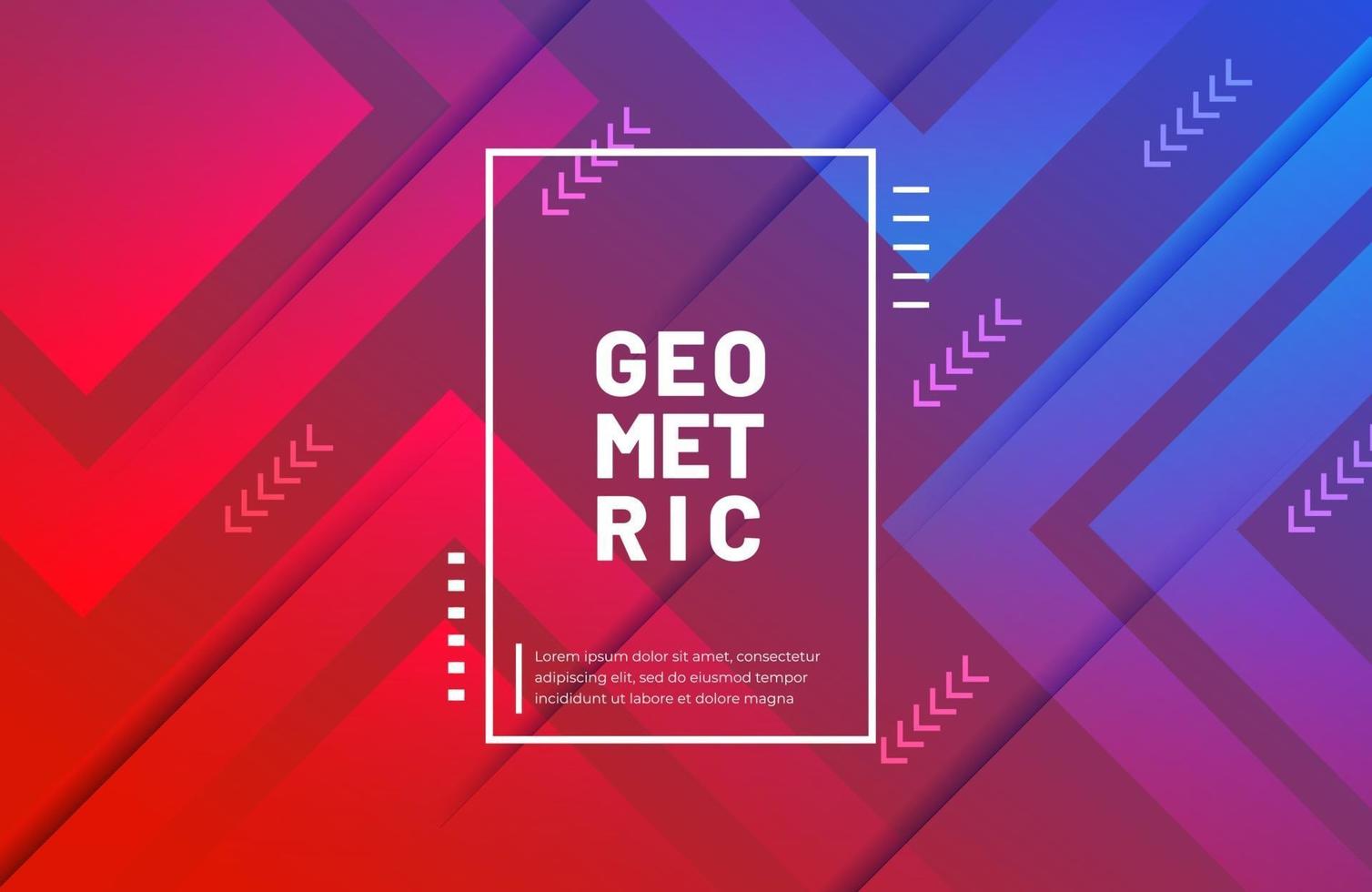 abstrakt geometrisk bakgrund med modern gradientfärg vektor