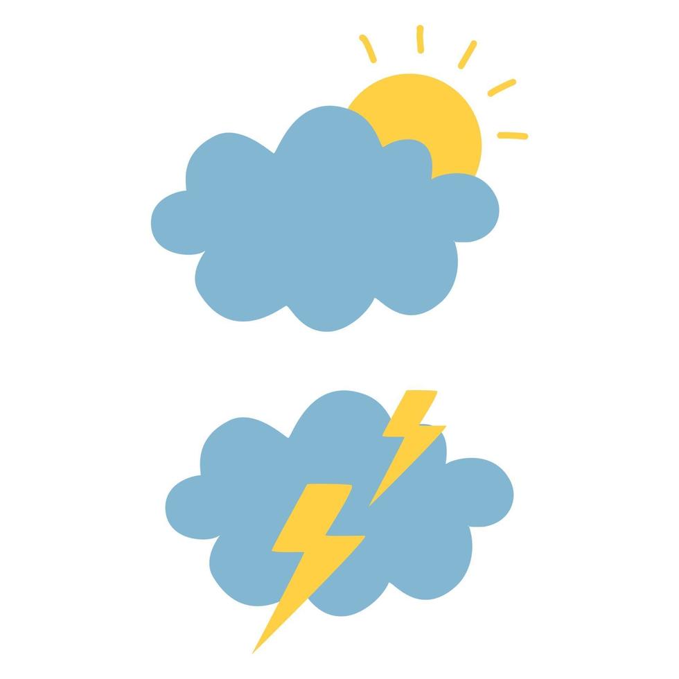 wetter aufkleber illustration vektor