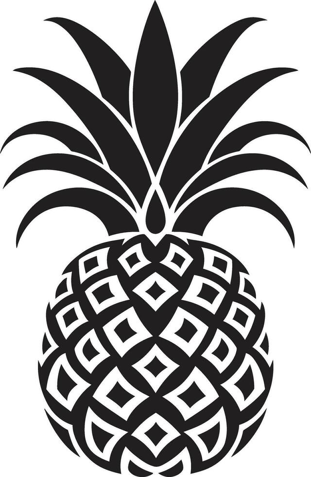 geometrisk ananas logotyp mystisk ananas mark vektor