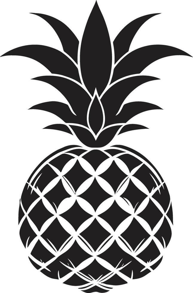 Ananas Gesicht im das Rampenlicht beschattet Ananas Kunstwerk vektor