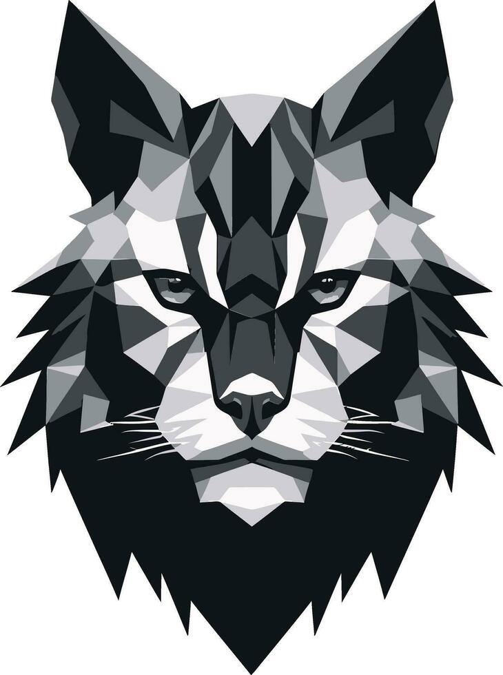 bobcat vektor design en våldsam och skön vild katt vektor bobcat en vild rovdjur djur- i en vektor illustration formatera