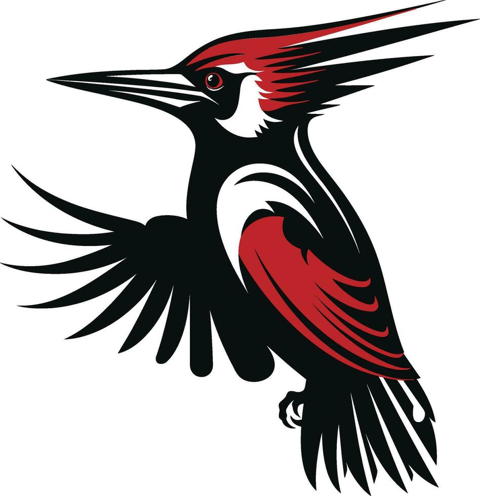 hackspett fågel logotyp design svart vektor svart hackspett fågel logotyp design enkel