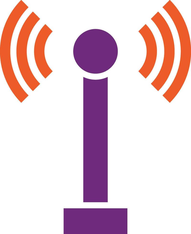 Radio-Antenne-Vektor-Icon-Design-Illustration vektor