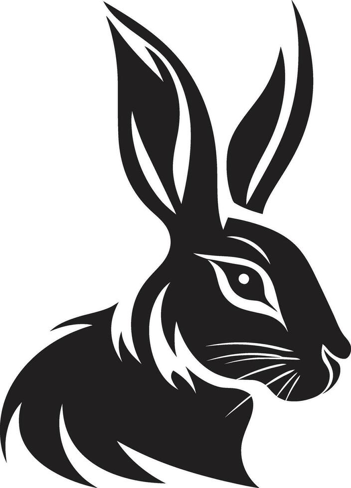 schwarz Hase Vektor Logo ein kreativ und einzigartig Logo zum Ihre Organisation schwarz Hase Vektor Logo ein vielseitig und anpassungsfähig Logo zum irgendein Industrie