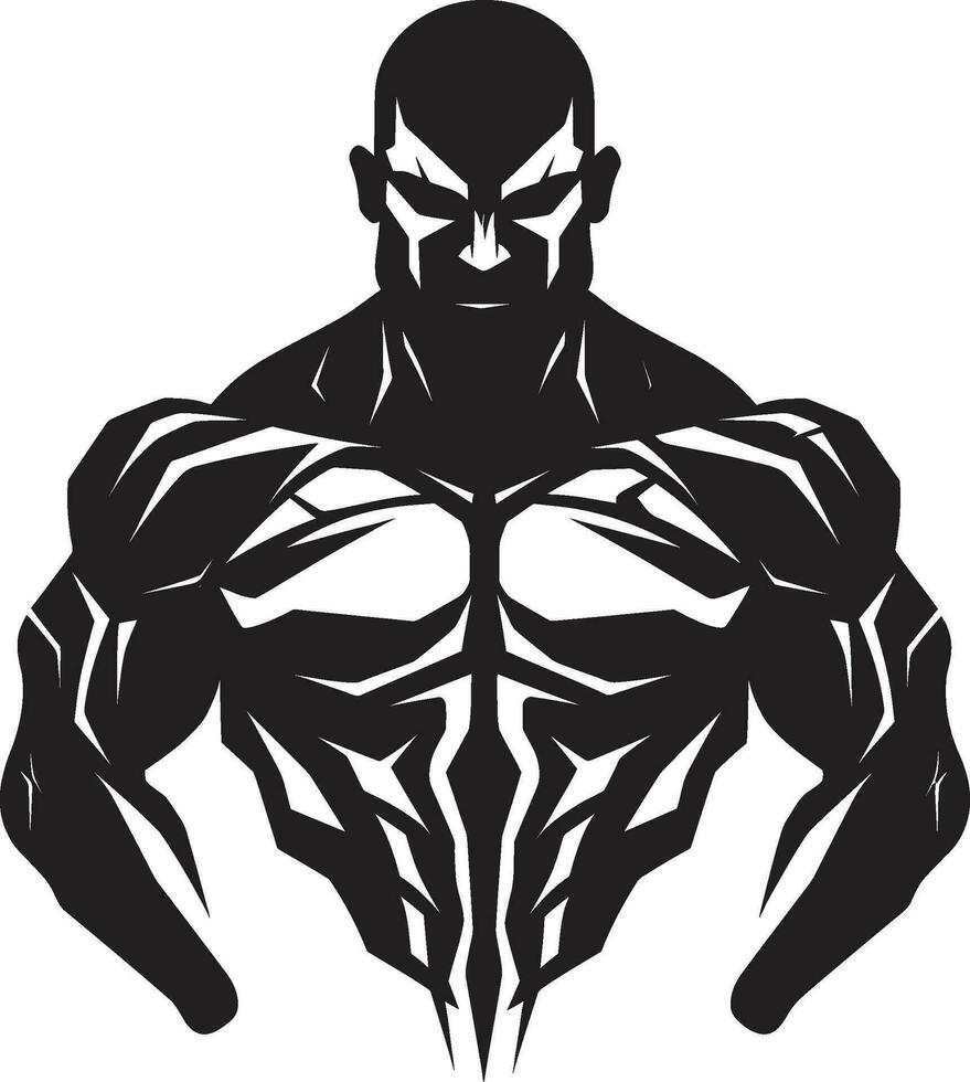 Biegen Schatten schwarz Bodybuilder Vektor silhouettiert Stärke Vektor Fitness Eleganz