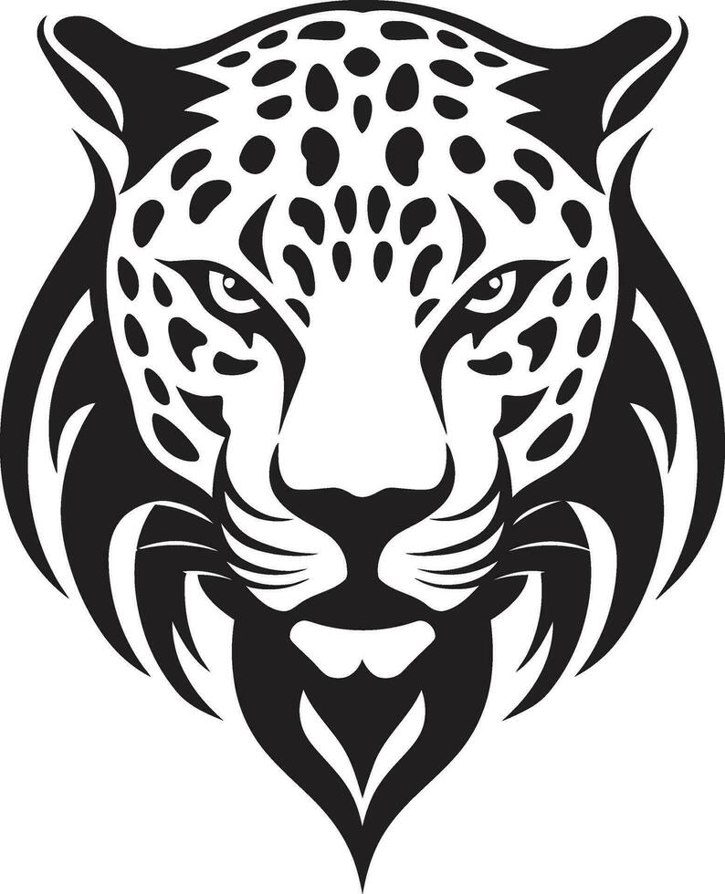 panthers stolthet svart leopard ikon i vektor smyg elegans svart vektor leopard emblem