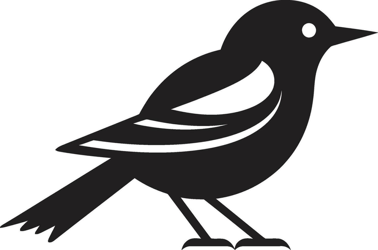 snabb albatross emblem stork silhuett design vektor