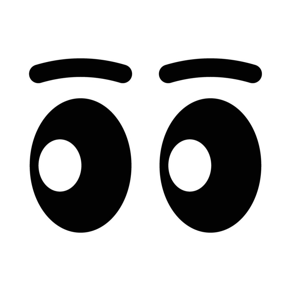 ögon vektor glyf ikon för personlig och kommersiell använda sig av.