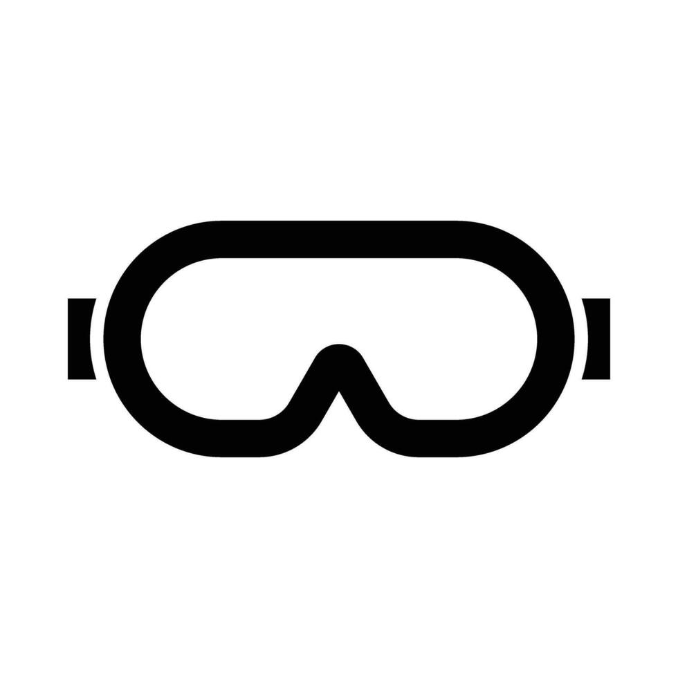säkerhet glasögon vektor glyf ikon för personlig och kommersiell använda sig av.