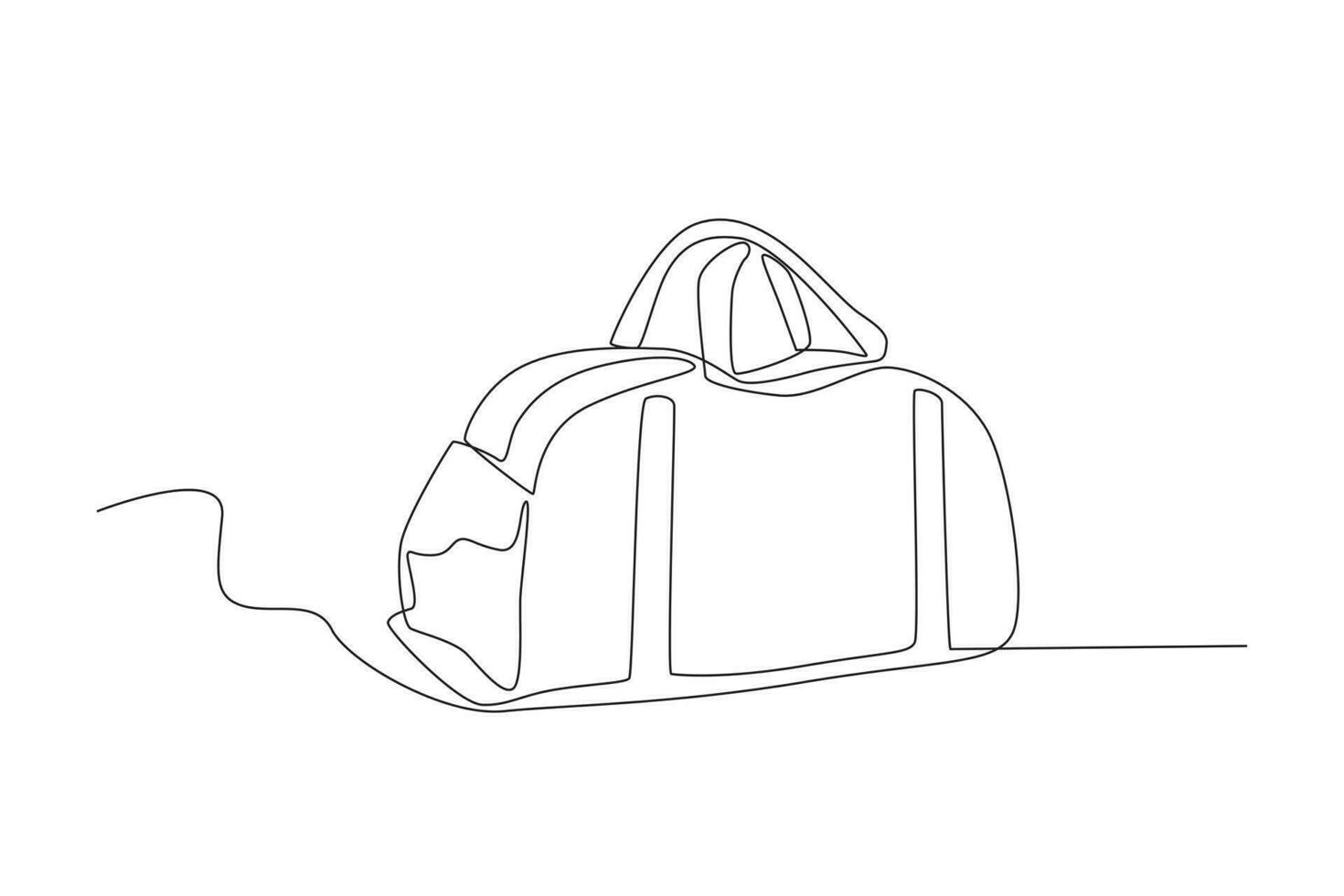 en stor väska för bärande kläder vektor