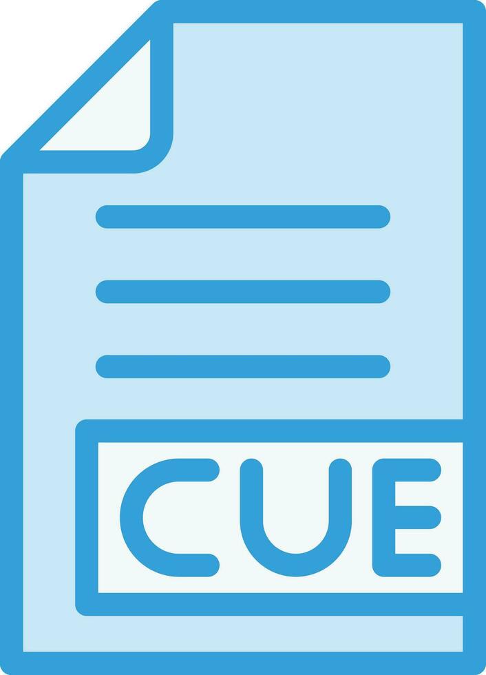 Cue-Vektor-Icon-Design-Illustration vektor