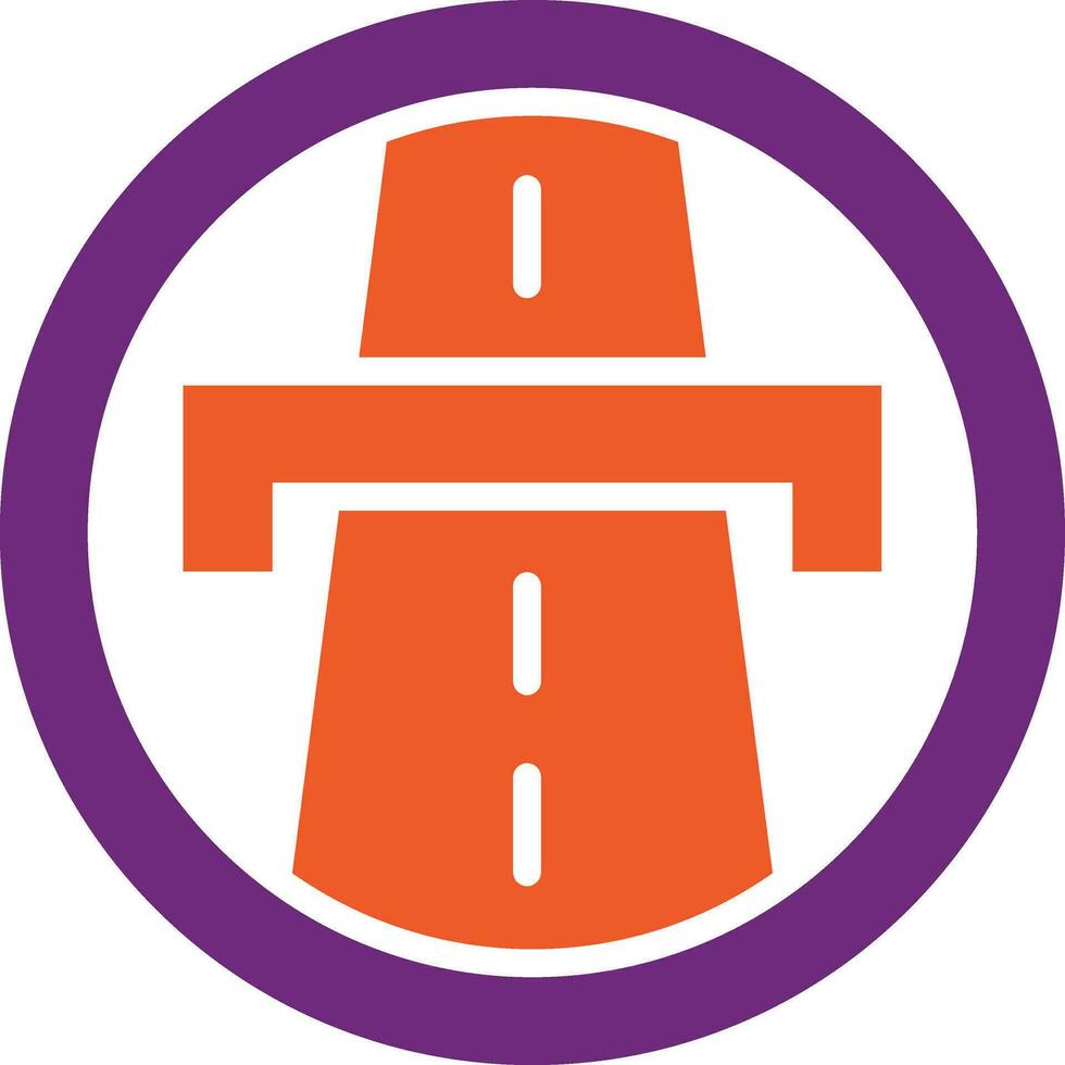 motorväg vektor ikon design illustration